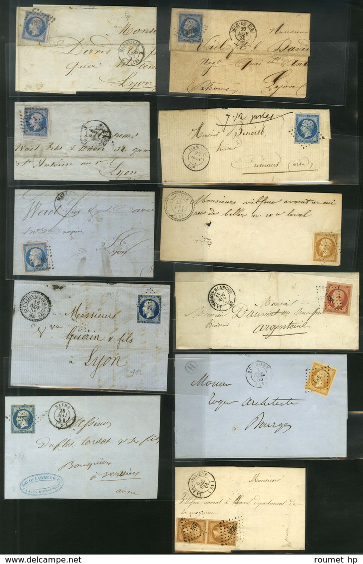 Lot De 48 Lettres Empire Non Dentelés. - B / TB. - 1853-1860 Napoléon III