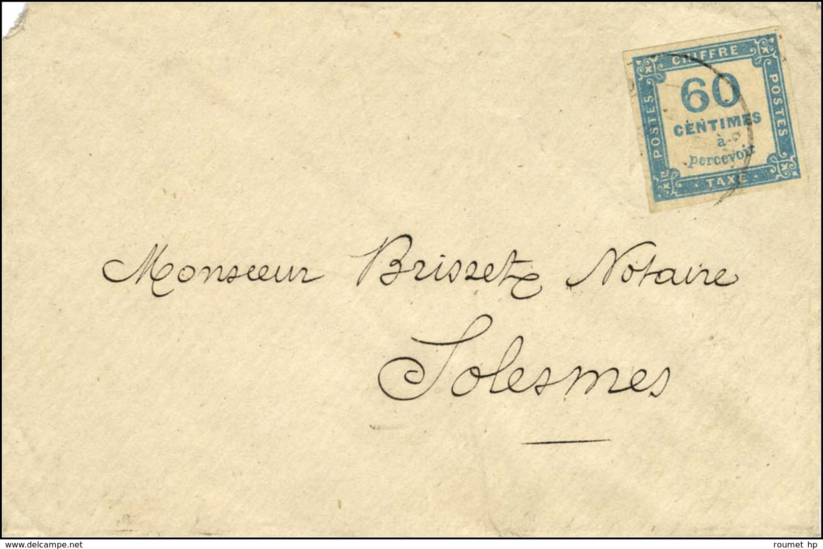 Càd / Timbre-taxe N° 9 Sur Lettre Pour Solesmes. Au Verso, Càd T 18 SOLESMES / NORD. 1876. - TB. - R. - 1859-1959 Covers & Documents