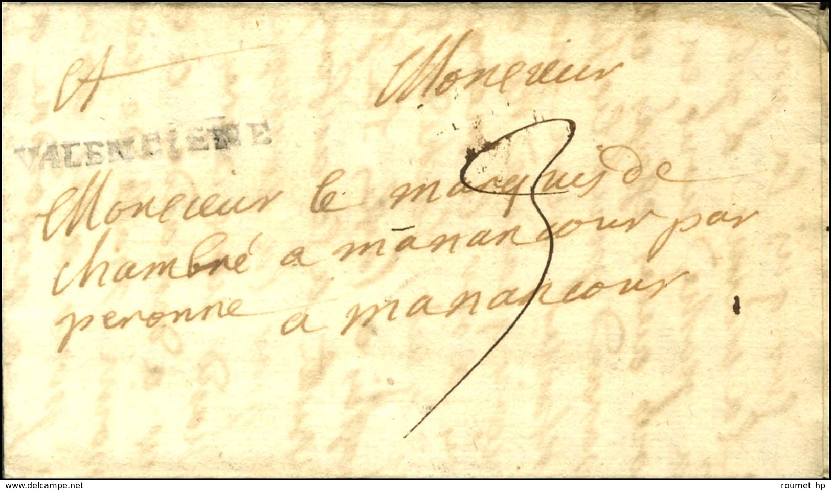 VALENCIene (L N° 16) (35 X 3,5). 1722. - TB. - R. - 1701-1800: Précurseurs XVIII