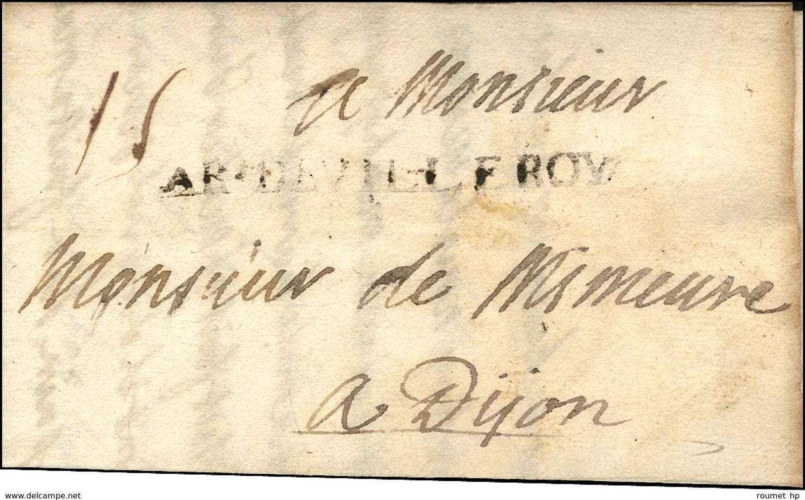 AR.DE.VILLEROY Sur Lettre Avec Texte Daté Au Camp De Nignamont Le 29 Mai 1705. - B / TB. - RR. - Marques D'armée (avant 1900)