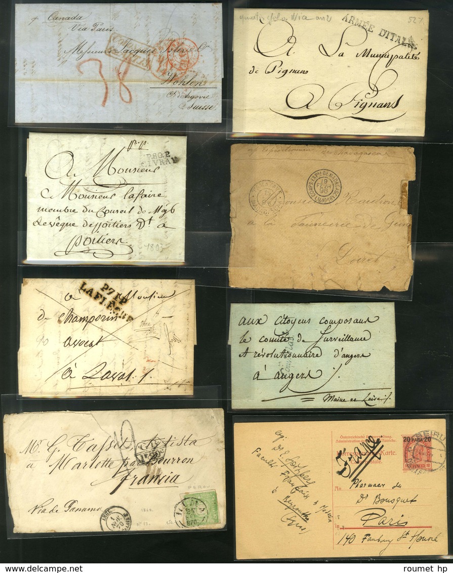 Lot De 56 Lettres Diverses. - B / TB. - Collections