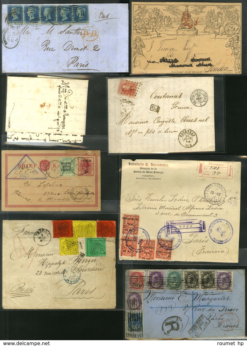 Lot De 56 Lettres Diverses. - B / TB. - Collections