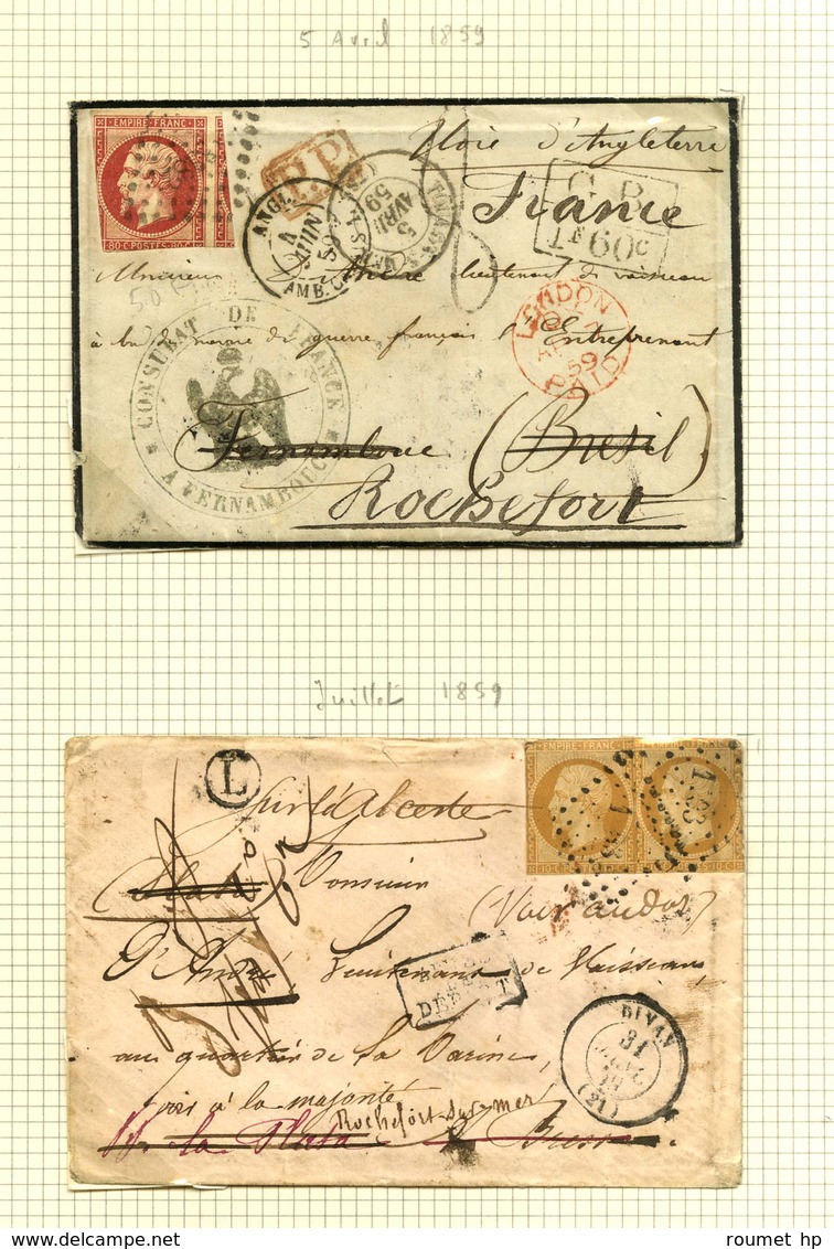 Archives De 44 Lettres Entre 1852 Et 1870. - B / TB. - Collections