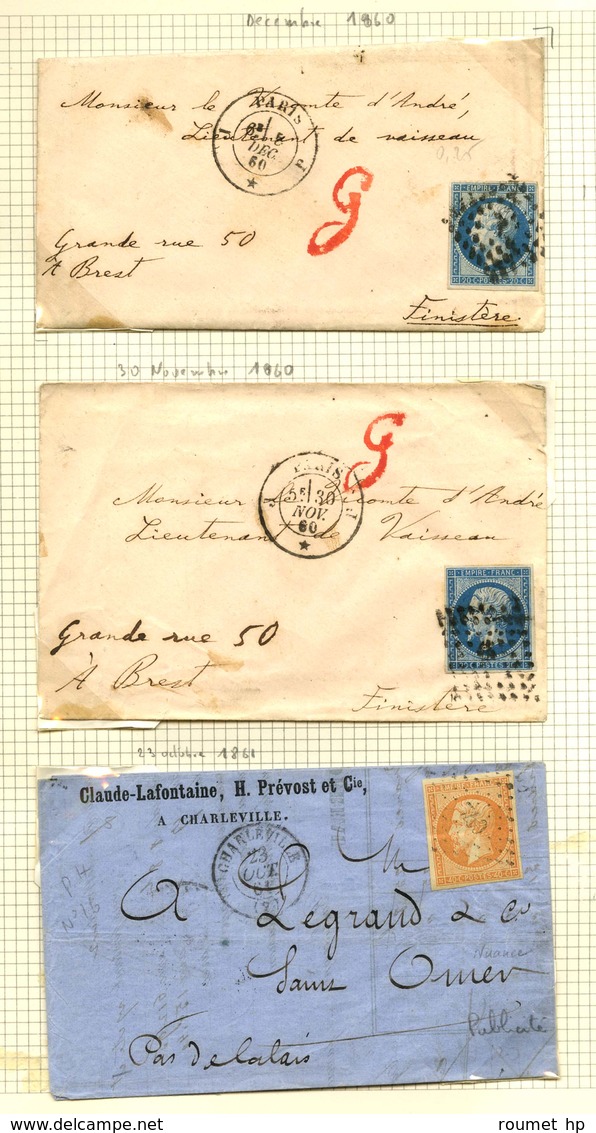 Archives De 44 Lettres Entre 1852 Et 1870. - B / TB. - Collections