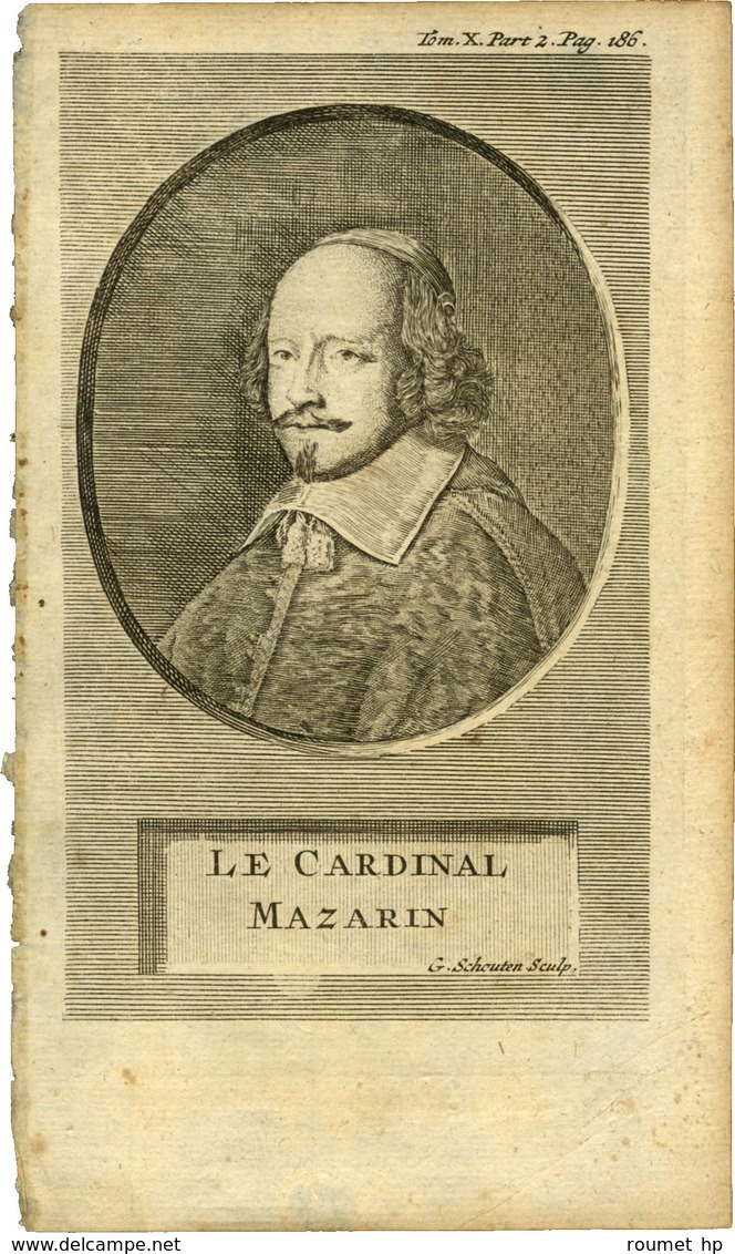 MAZARIN Jules, Cardinal De (1602-1661), Prélat Et Homme D'Etat Français D'origine Italienne. - Autres & Non Classés