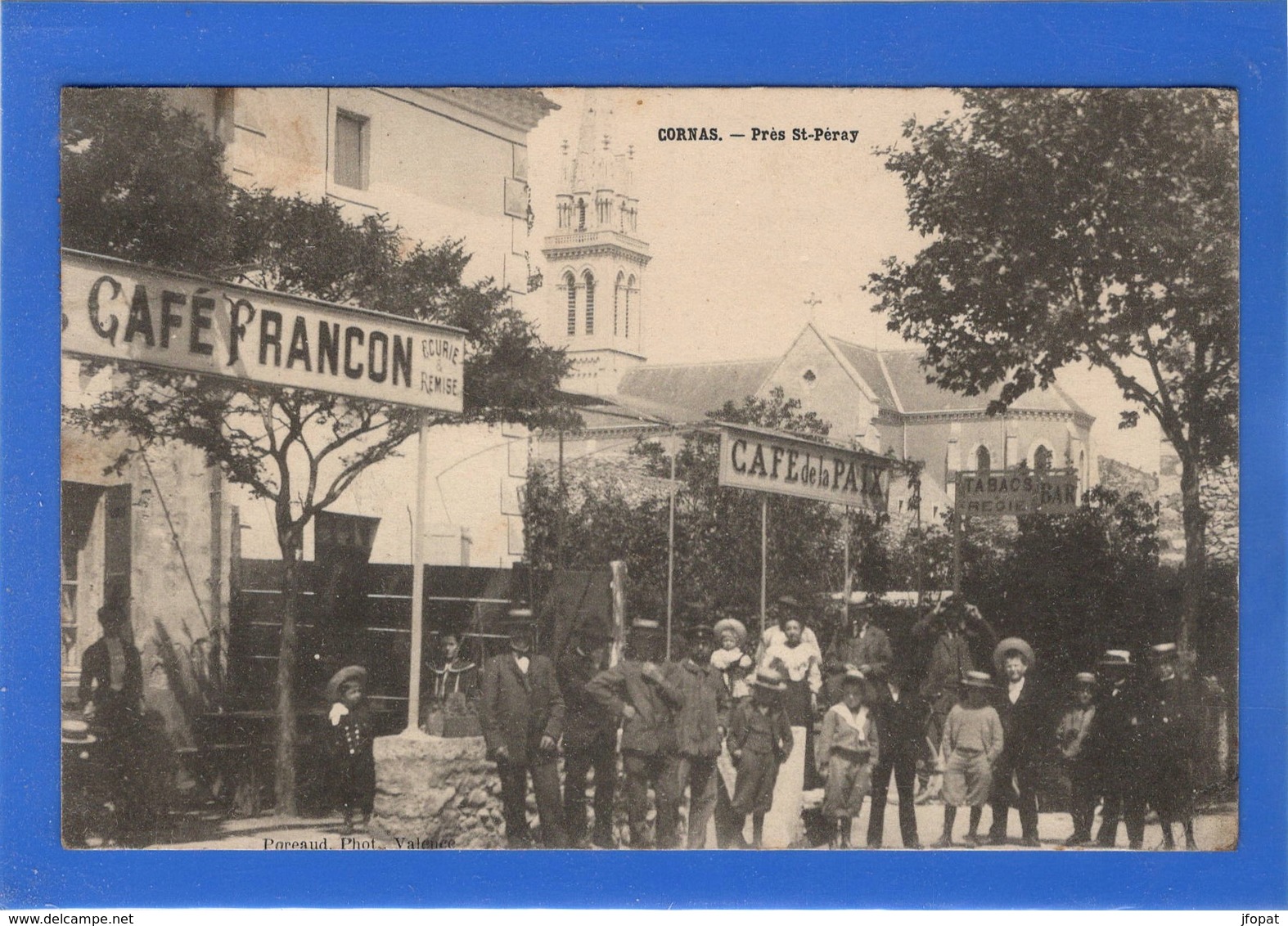 07 ARDECHE - CORNAS Près St-Péray, Devant Le Café Francon (voir Descriptif) - Autres & Non Classés