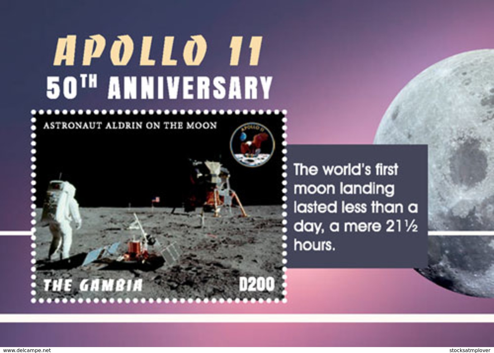 Gambia  2018    APOLLO 11 Space   I201901 - Gambia (1965-...)