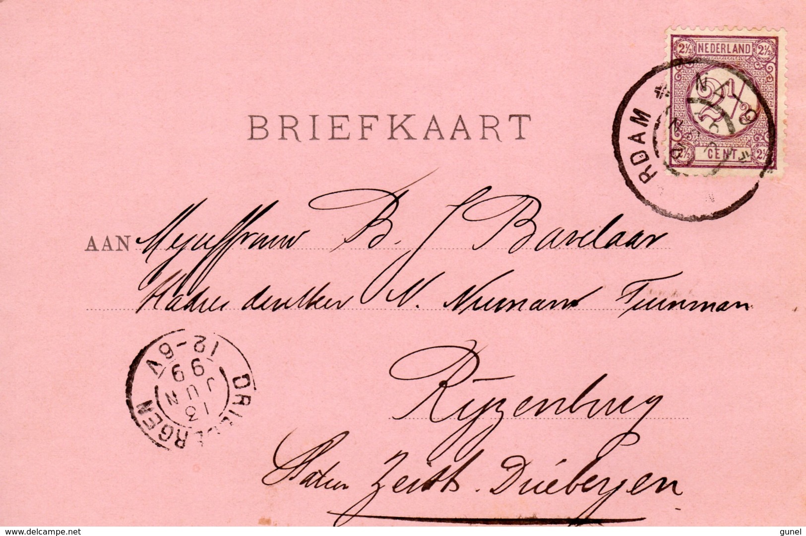 12 JUN 99   Briefkaart Met Firmalogo Van Amsterdam Naar Rijzenburg Zeist-Driebergen - Marcophilie