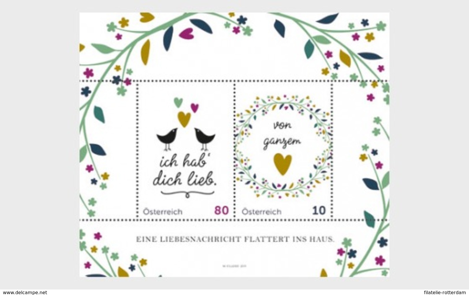 Oostenrijk / Austria - Postfris / MNH - Sheet I Love You 2019 - Blokken & Velletjes