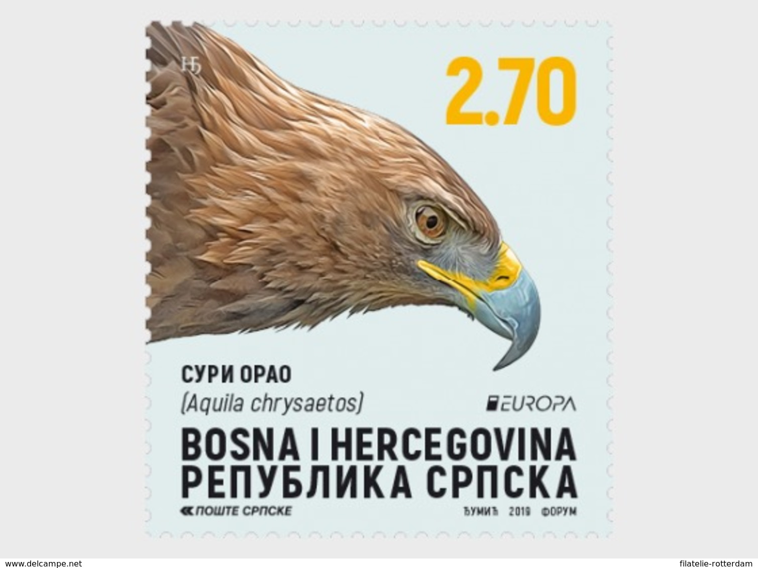 Bosnië & Herzegovina / Bosnia - Postfris/MNH - Complete Set Europa, Vogels 2019 - Bosnia And Herzegovina