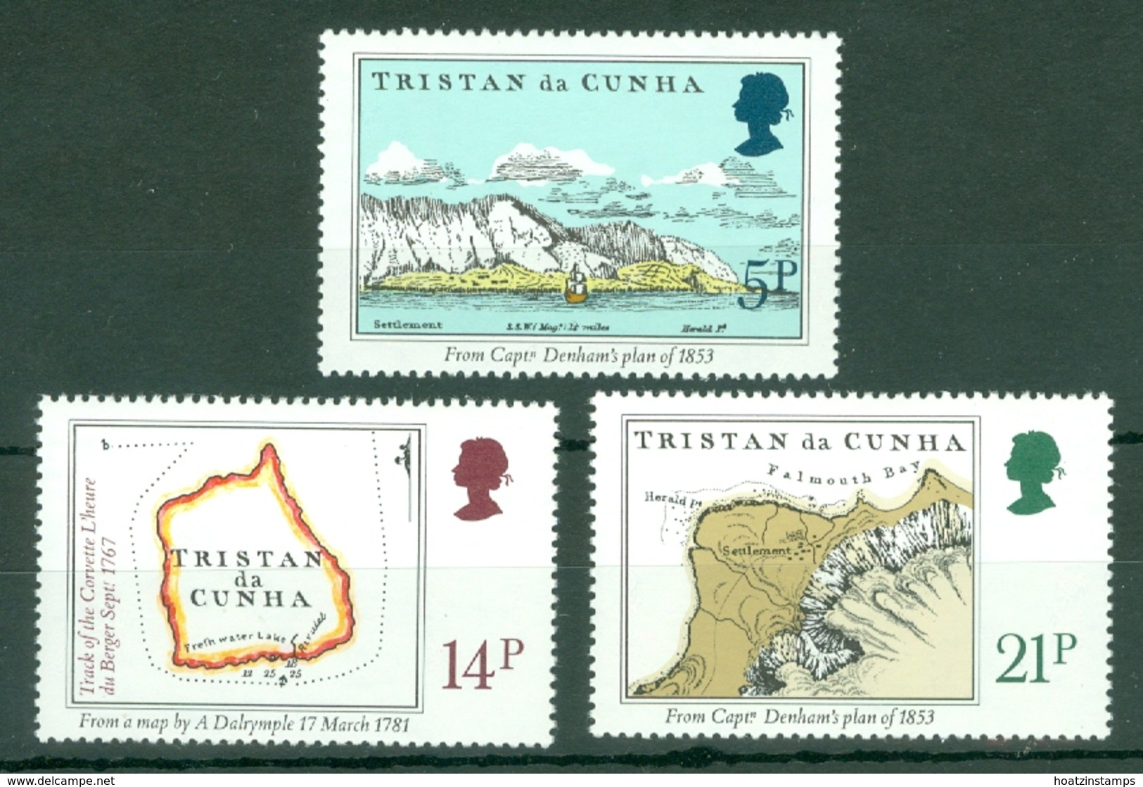 Tristan Da Cunha: 1981   Early Maps   MNH - Tristan Da Cunha