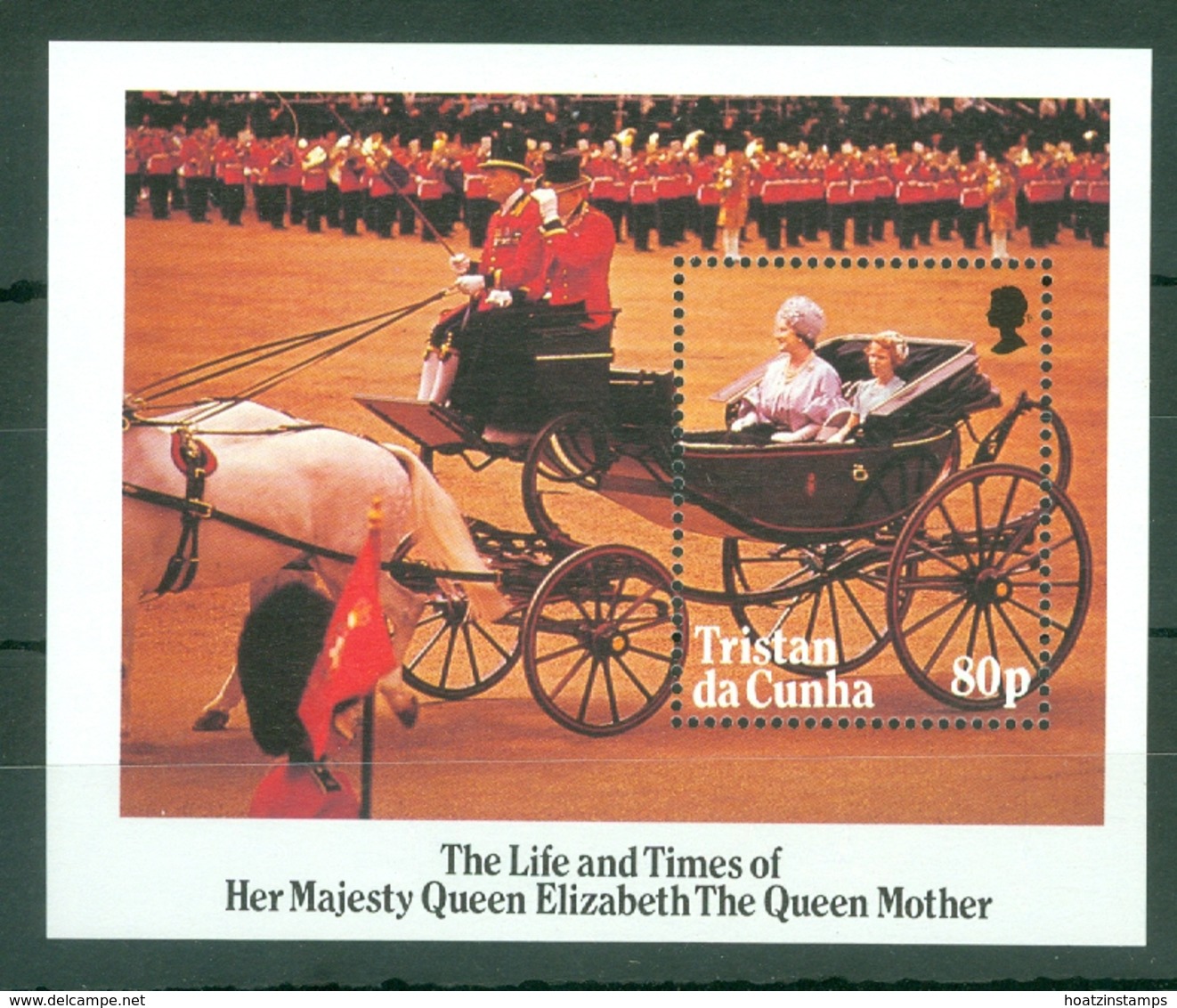 Tristan Da Cunha: 1985   Life & Times Of Queen Mother  M/S  MNH - Tristan Da Cunha