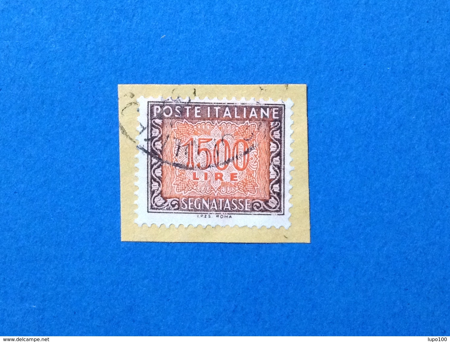 1991 ITALIA FRANCOBOLLO USATO STAMP USED SEGNATASSE 1500 - Segnatasse