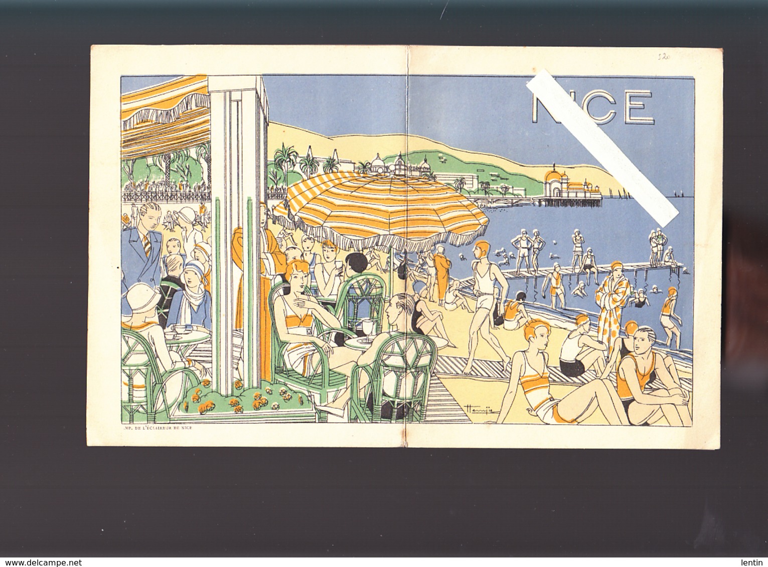 Nice (06) Fascicule Circa1925, 8 Pages Eclaireur De Nice / Lettre Imprimeries Nelles Mathieu - 1900 – 1949