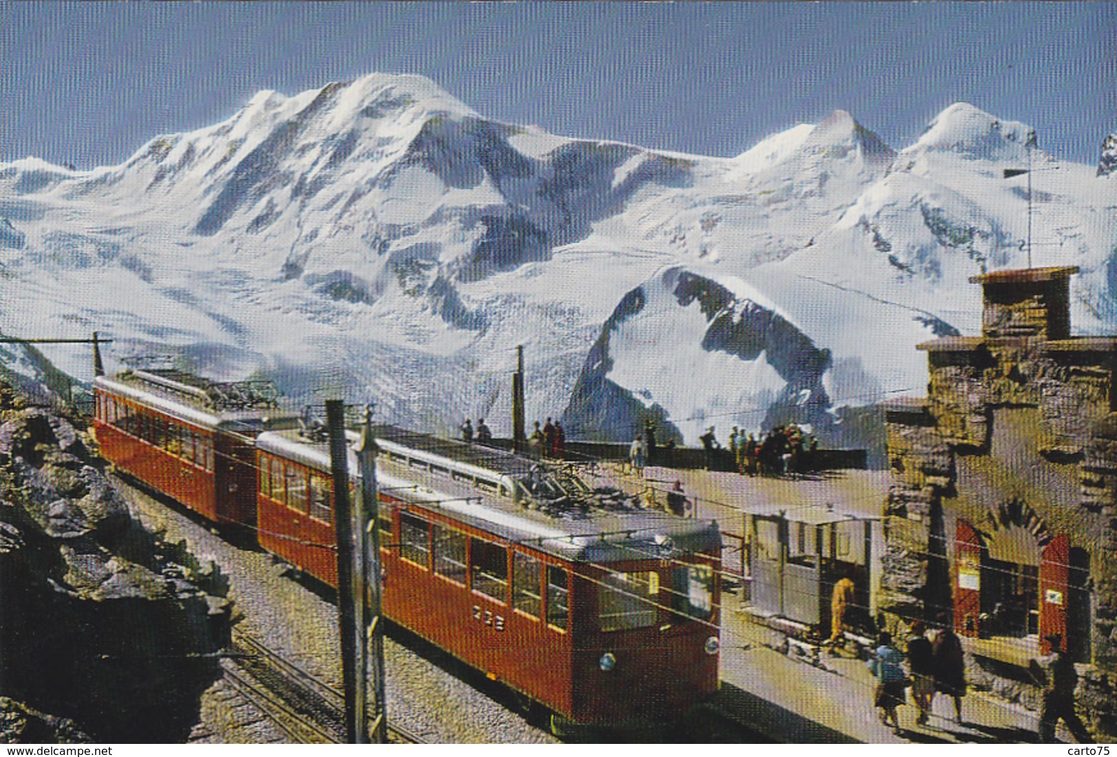 Chemins De Fer - Train - Suisse - Zermatt - Station Gornergrat - Treni