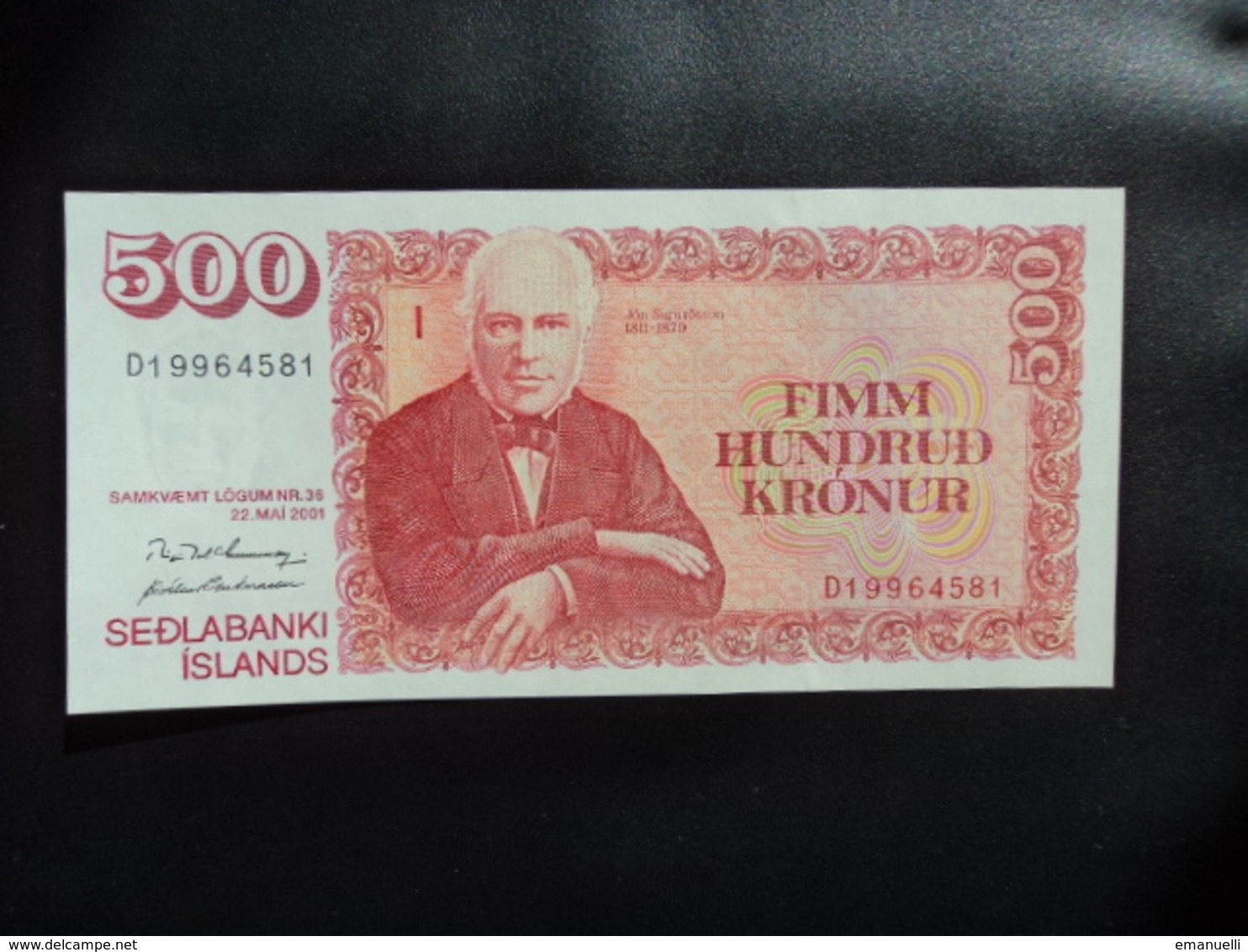 ISLANDE : 500 KRÓNUR  22.5.2001    P 58b     NEUF - Iceland