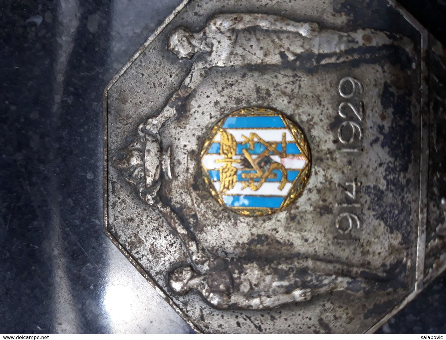 Plaque, Medal SK Zeljeznicar Zagreb 1914 - 1929 Croatia - Altri & Non Classificati