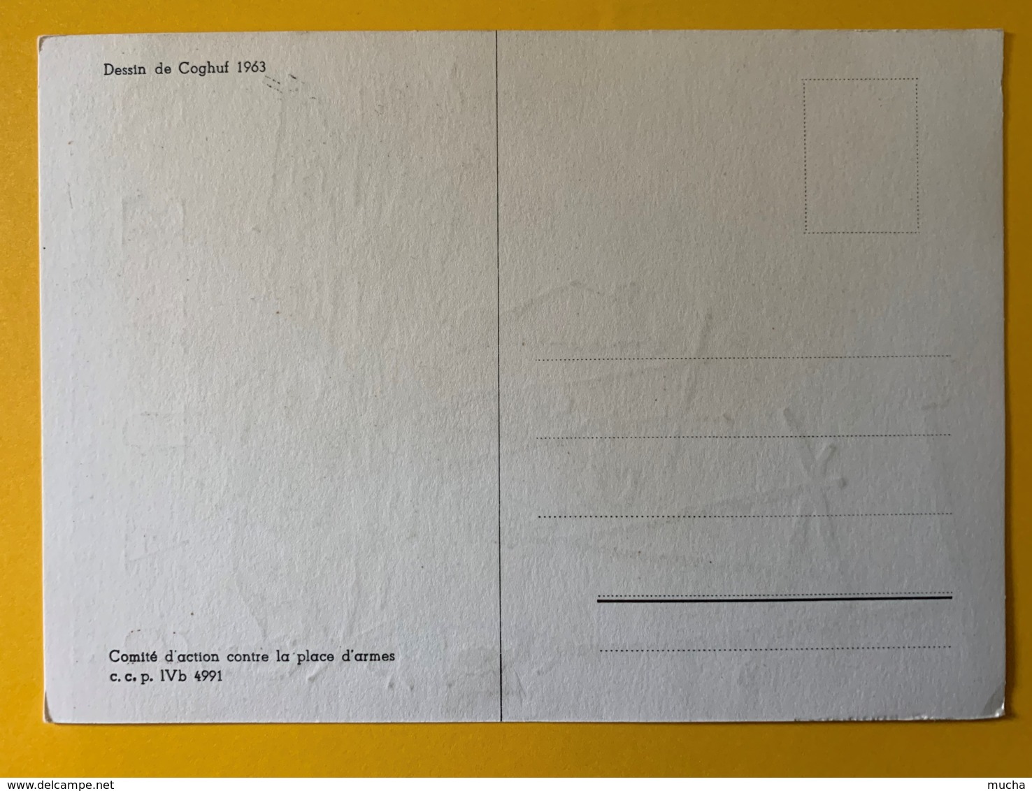 8544 - Sauvez Les Franches Montagnes Dessin De Coghuf 1963 Comité D'action Contre La Place D'armes - Autres & Non Classés