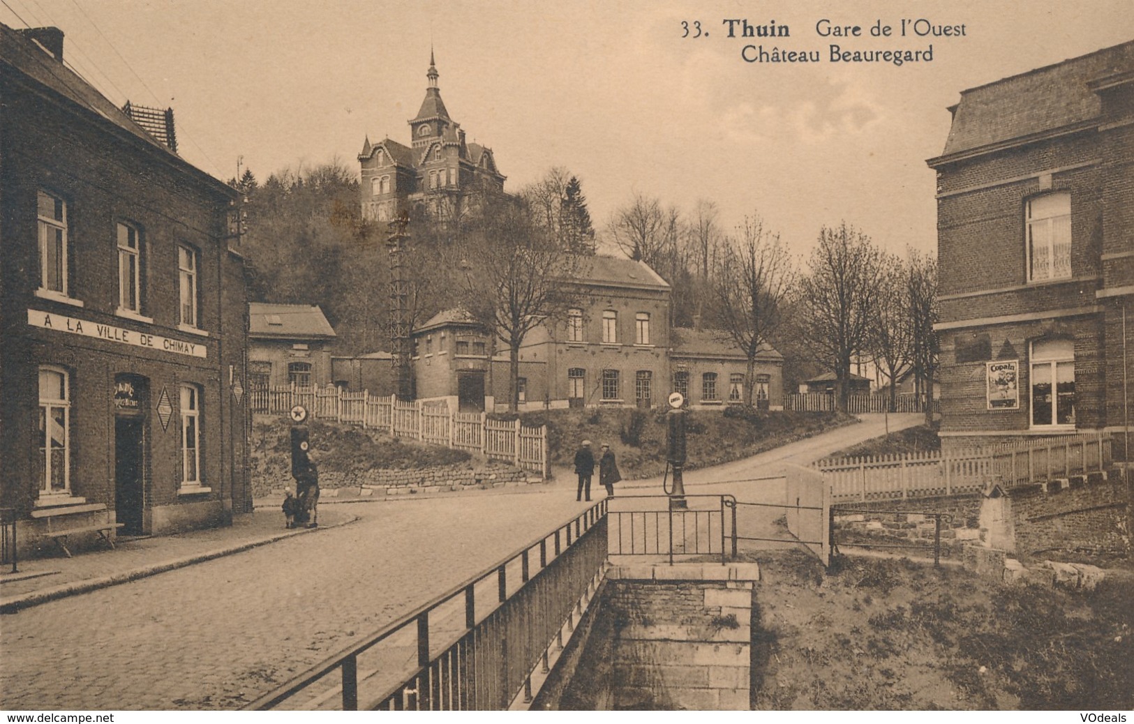 CPA - Belgique - Thuin - Gare De L'Ouest - Château Beauregard - Thuin