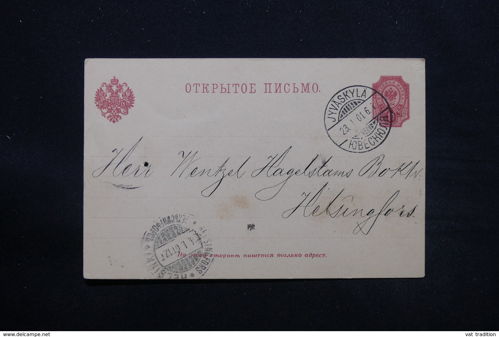 FINLANDE - Carte De Correspondance De Jyväskylä En 1901 ( Administration Russe ) - L 28078 - Covers & Documents