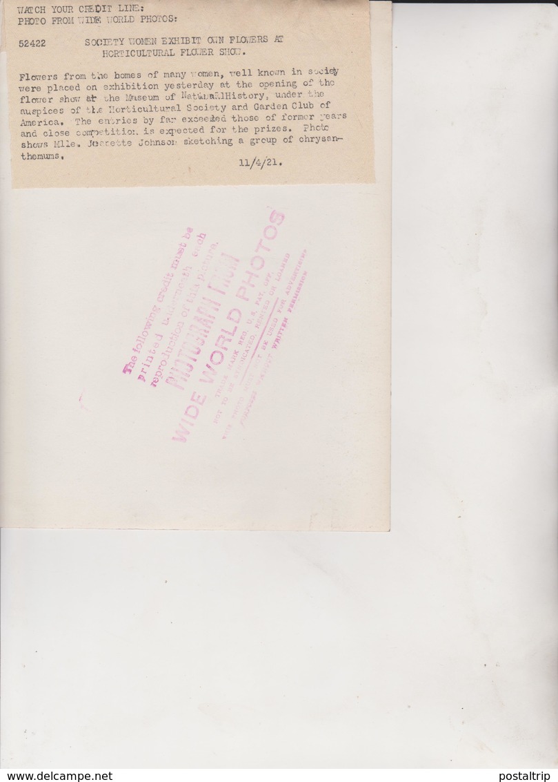 Society Women Exhibit Own Flowers Botánica Botany Botanique Botanik Fonds Victor FORBIN (1864-1947) - Otros & Sin Clasificación