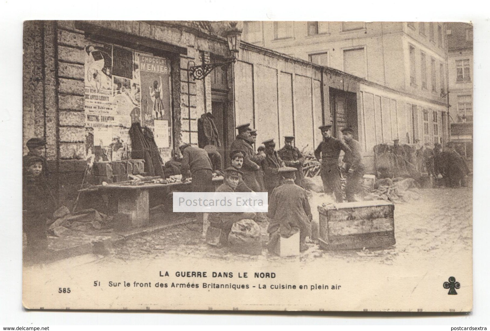 La Guerre Dans Le Nord - Sur Le Front Des Armées Britanniques - La Cusine En Plein Air - First World War Postcard - Guerre 1914-18