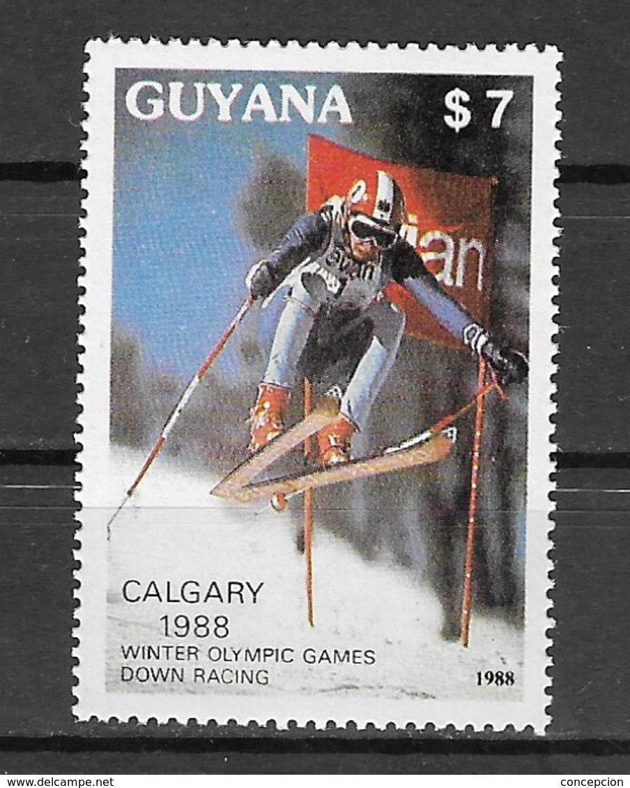 GUYANA Nº  2050U - Winter 1988: Calgary