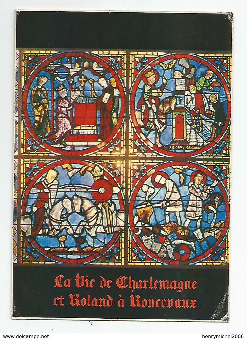 38 Isère - Voiron Caves De La Grande Chartreuse  Vitrail De Charlemagne D'après Les Vitraux Cathédrale Chartres - Voiron