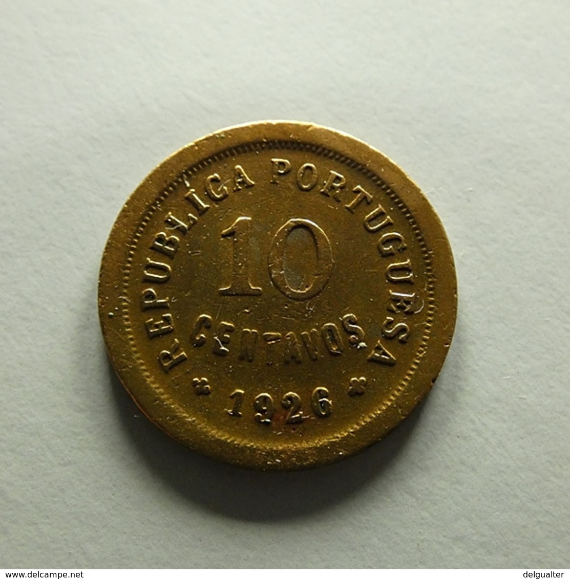 Portugal 10 Centavos 1926 Varnished - Portugal