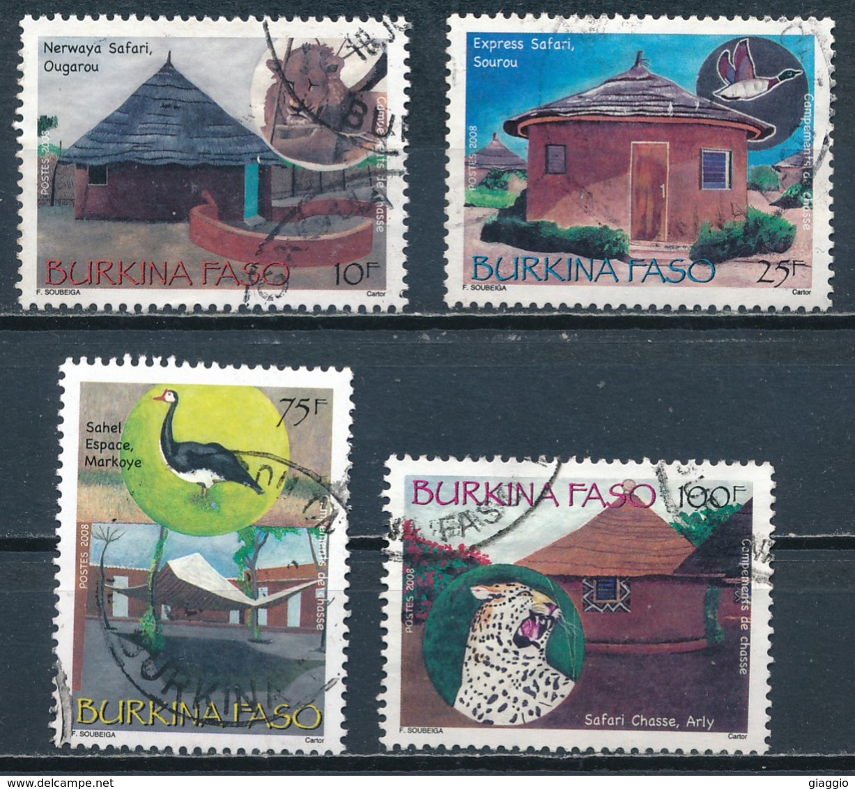 °°° BURKINA FASO - Y&T N°1343/46 - 2008 °°° - Burkina Faso (1984-...)