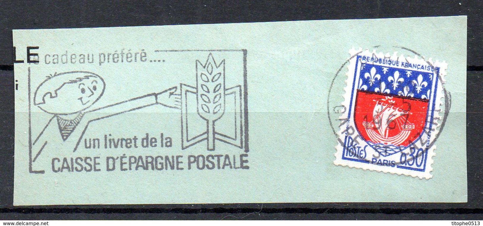 FRANCE. Flamme Sur Fragment De 1967. Livret De Caisse D'épargne Postale. - Poste