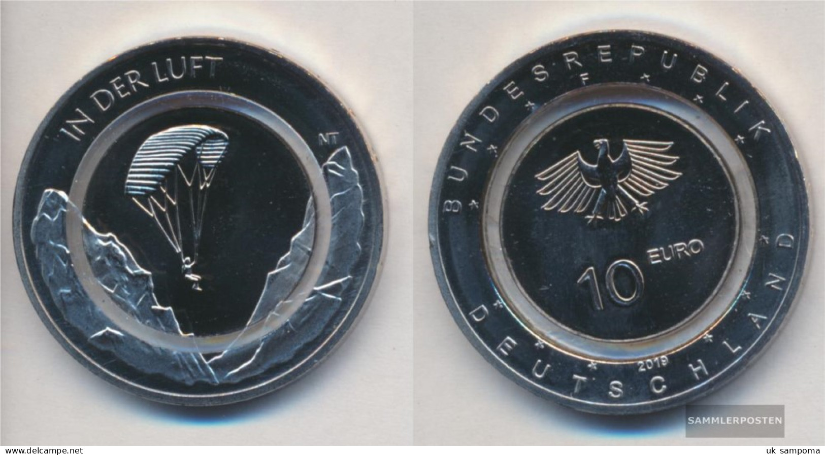 FRD (FR.Germany) Jägernr: 637 2019 F Stgl./unzirkuliert Reprint: 300.000, Polymerring Stgl./unzirkuliert 2019 10 Euro I - Germany