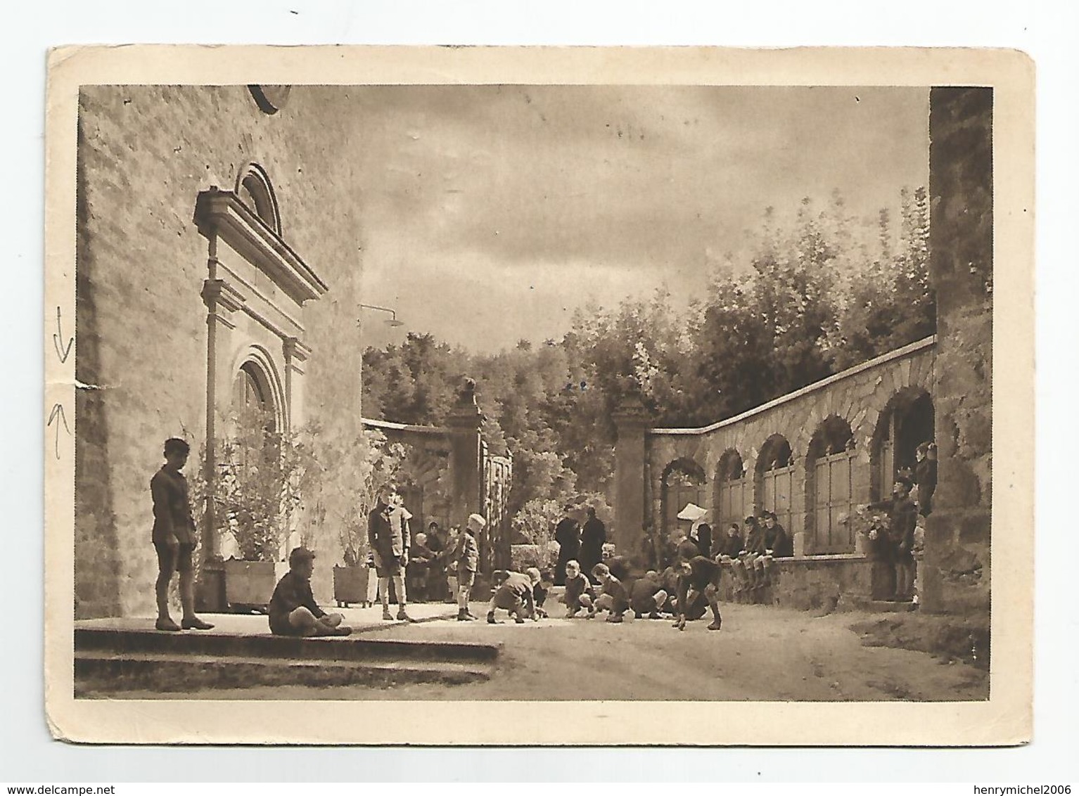 07 Ardèche - Notre Dame D'ay Entrée Sanctuaire Animée Cachet Quintenas 1956 - Sonstige & Ohne Zuordnung