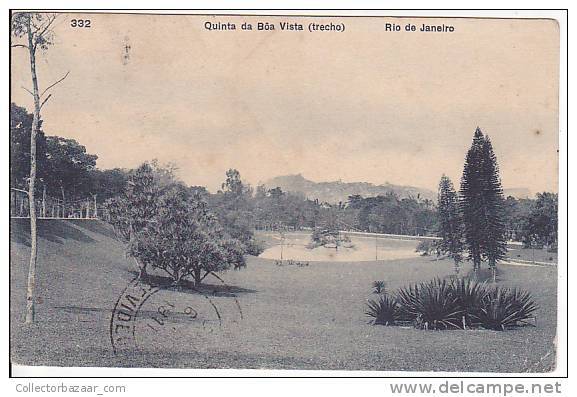 Brazil Rio De Janeiro Quinta De Boa Vista (trecho) Cartao Postal ( Ribeiro ) Vintage Original Postcard Cpa Ak (W_926) - Rio De Janeiro