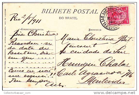 Brazil Rio De Janeiro Quinta De Boa Vista (trecho) Cartao Postal ( Ribeiro ) Vintage Original Postcard Cpa Ak (W_926) - Rio De Janeiro