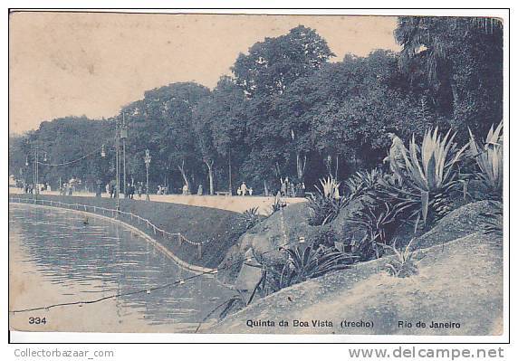 Brazil Rio De Janeiro Quinta Da Boa Vista (trecho) Cartao Postal ( Ribeiro ) Vintage Original Postcard Cpa Ak (W_922) - Rio De Janeiro