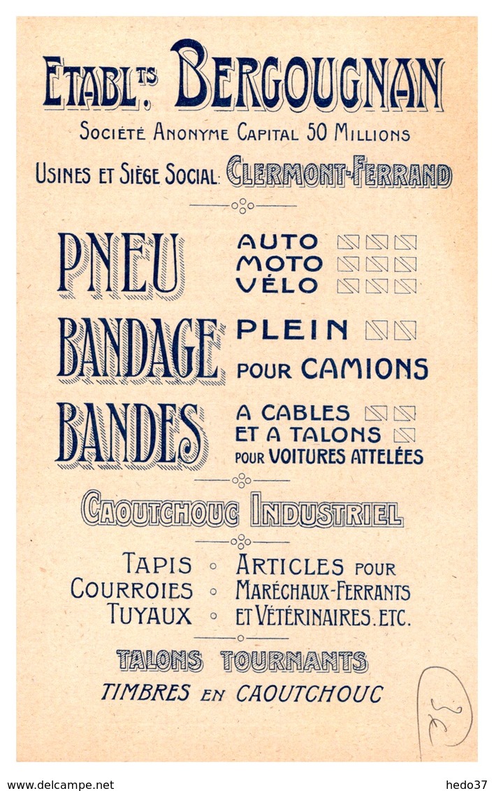 Conte La Grenouille... - Publicité Le Pneu Bergougnan - Contes, Fables & Légendes