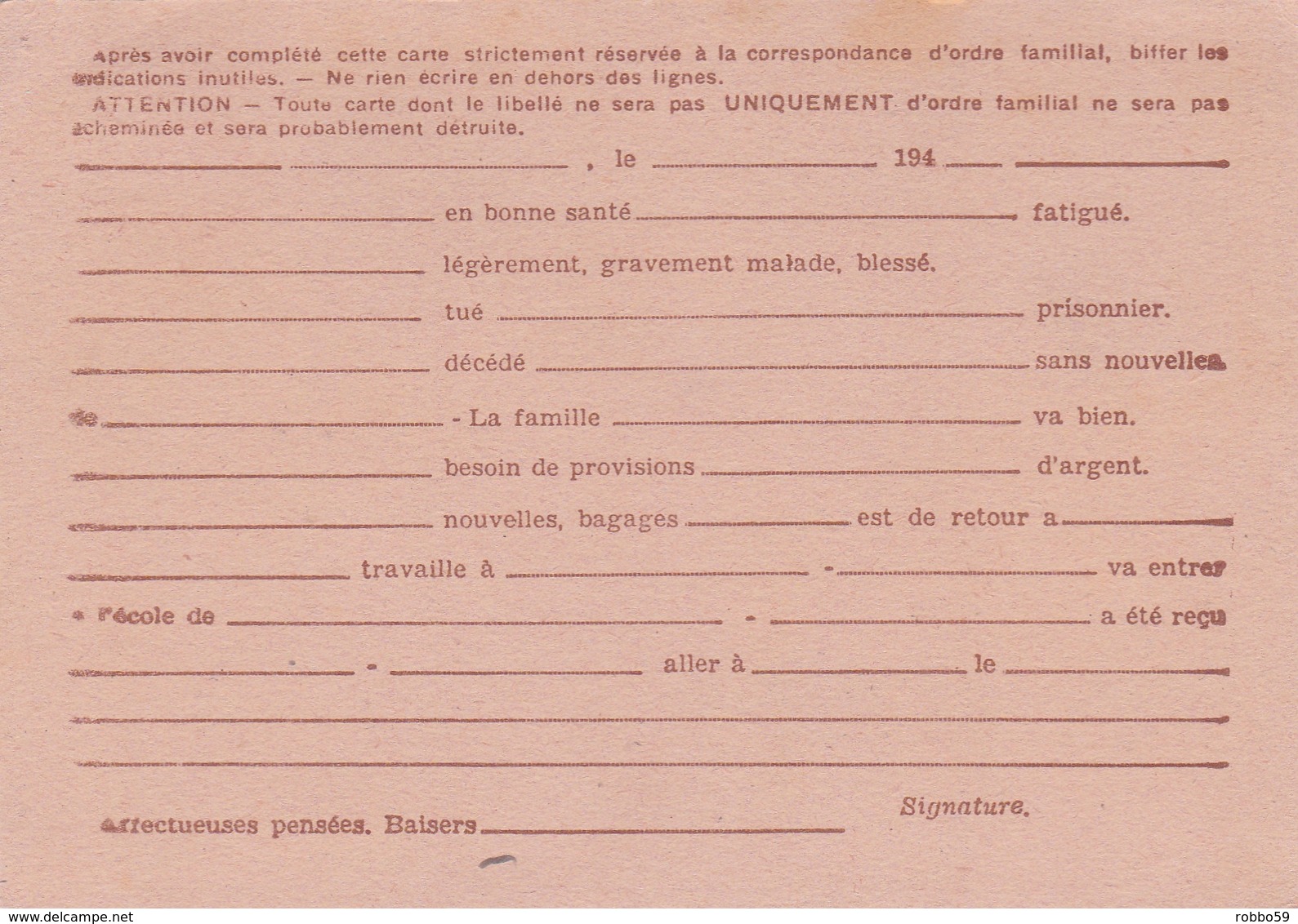 France Prix De Vente Prepaid Postcard Unused - 1877-1920: Semi Modern Period