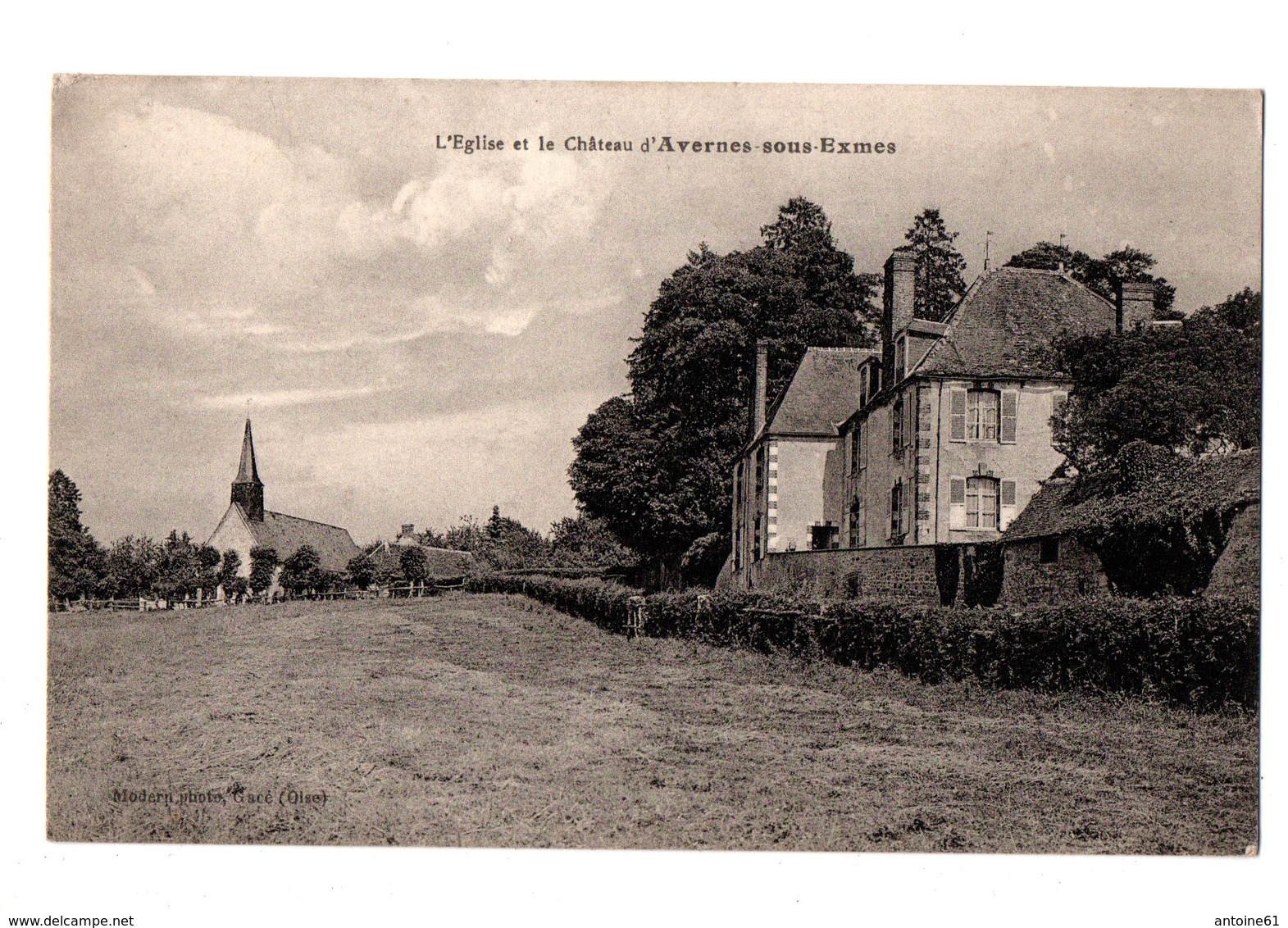 L'Eglise Et Le Château D'AVERNES SOUS EXMES - Andere & Zonder Classificatie