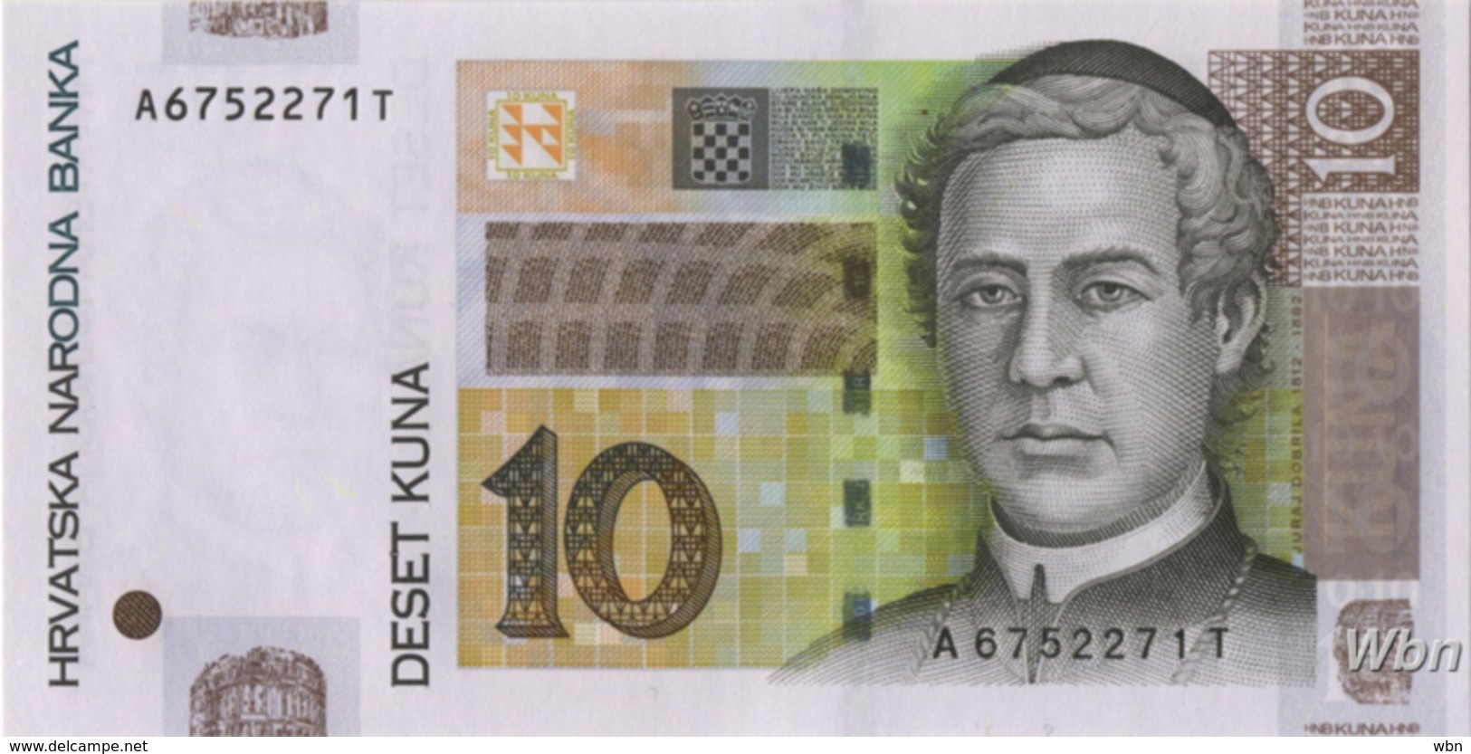 Croatie 10 Kuna (P38) 2012 -UNC- - Croatie