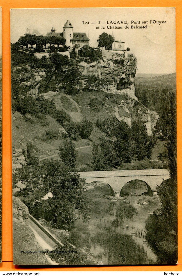 SPR174, Lacave, Pont Sur L'Ouysse, Château De Belcastel, 5, Circulée 1905 - Lacave