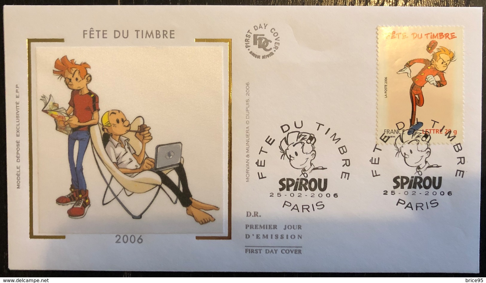 France FDC - Premier Jour - Lot De 1 FDC - Thématique Spirou - 2006 - 2000-2009