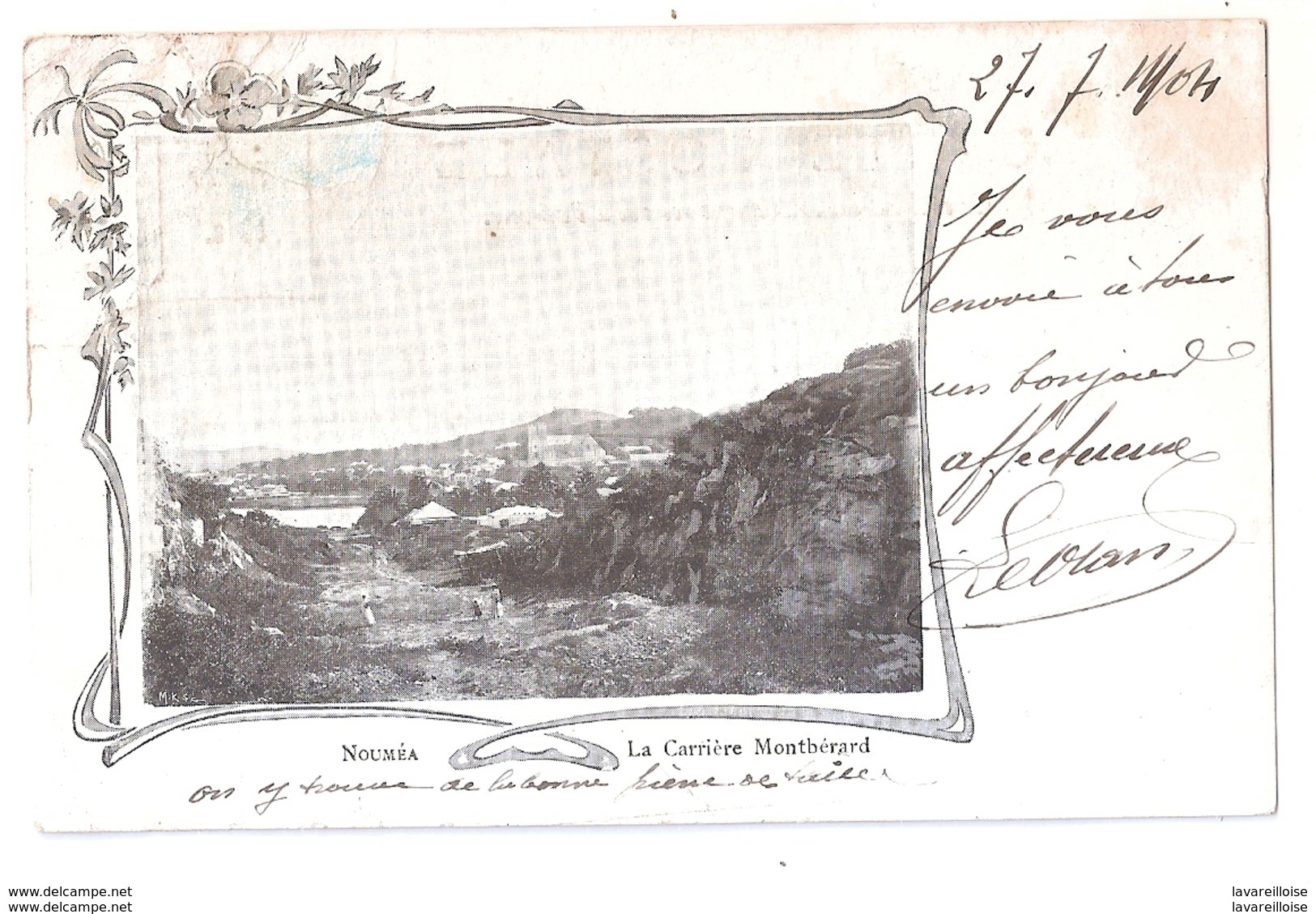 CPA NOUVELLE CALEDONIE NOUMEA LA CARRIERE MONTBERARD TRES RARE BELLE CARTE !! - Nouvelle Calédonie