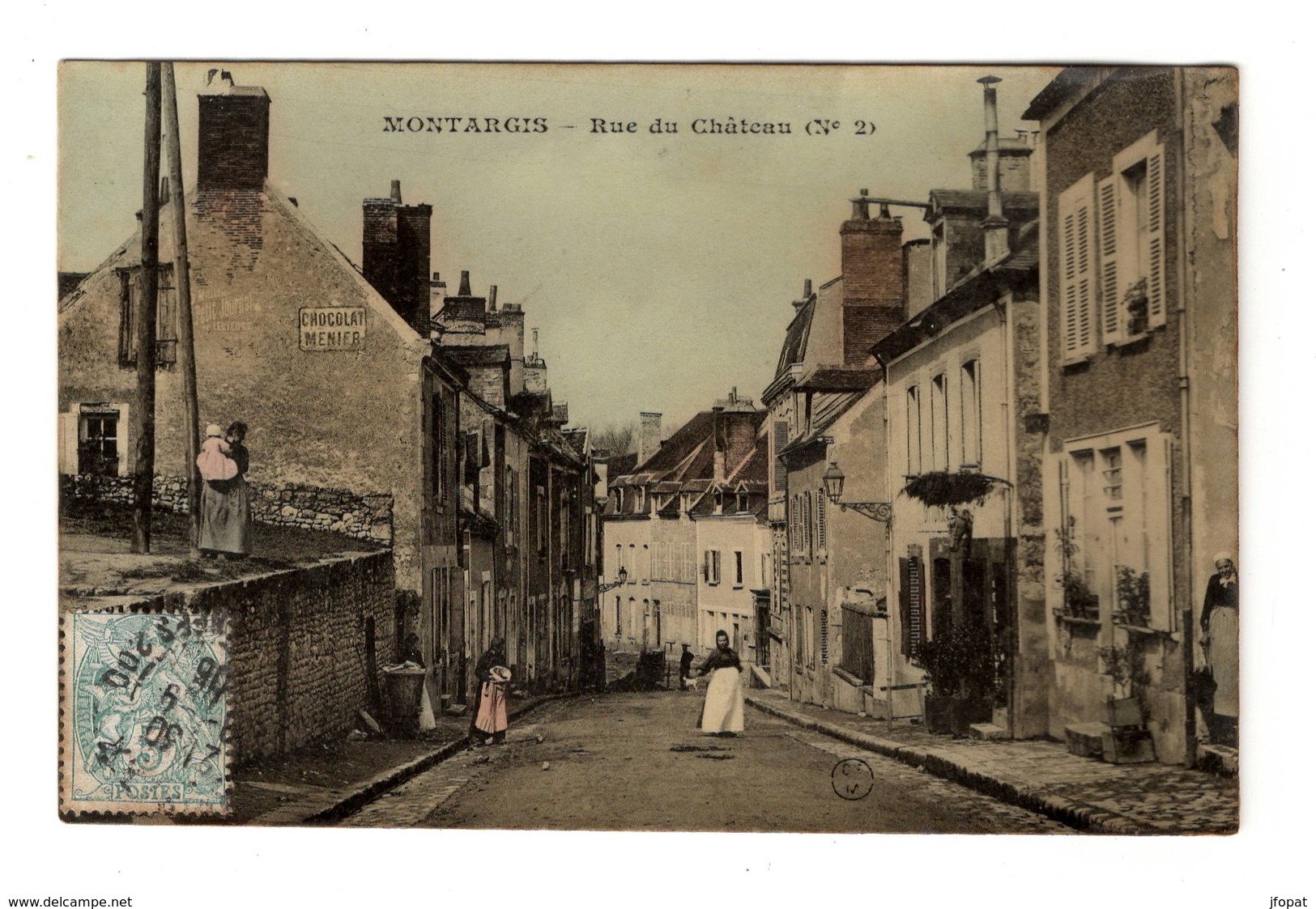 45 LOIRET - MONTARGIS Rue Du Château, Glacée Couleur - Montargis