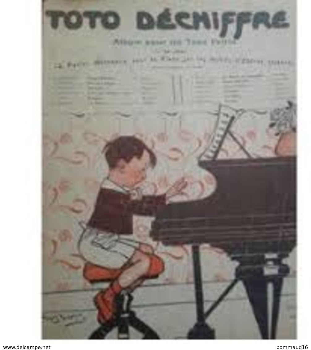Toto Déchiffre - Album Pour Les Tous Petits (4°série) - 12 Petits Morceaux Pour Le Piano Sur Les Motifs D'opéra Célèbre - Operaboeken