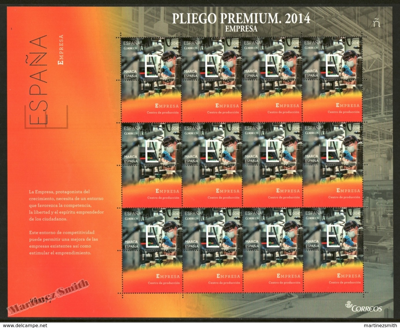 Espagne - Spain - España - Premium Sheet 2014 - 6 Sheets Letters Of Spain, ESPAÑA - MNH - Fogli Completi