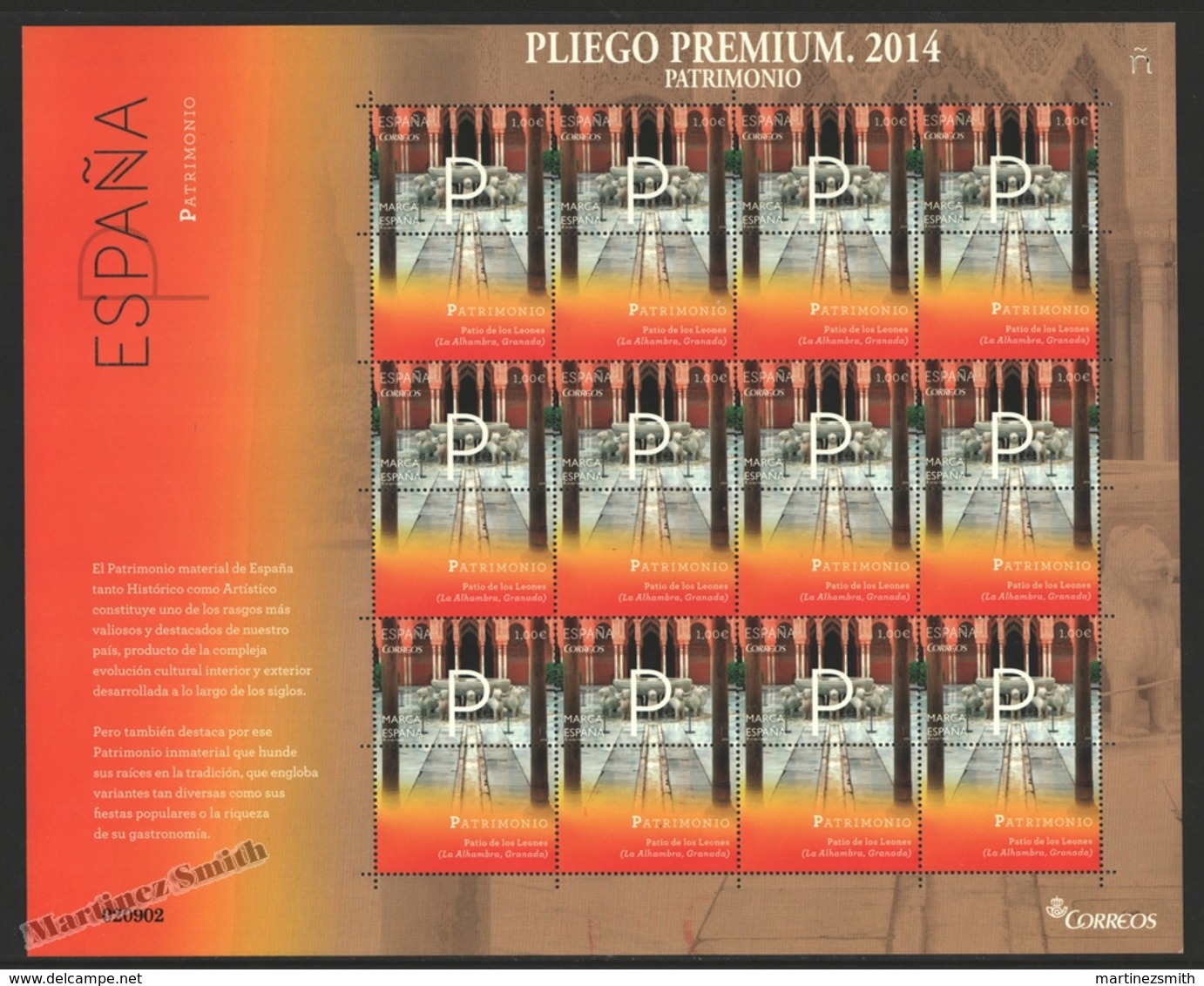 Espagne - Spain - España - Premium Sheet 2014 - 6 Sheets Letters Of Spain, ESPAÑA - MNH - Full Sheets