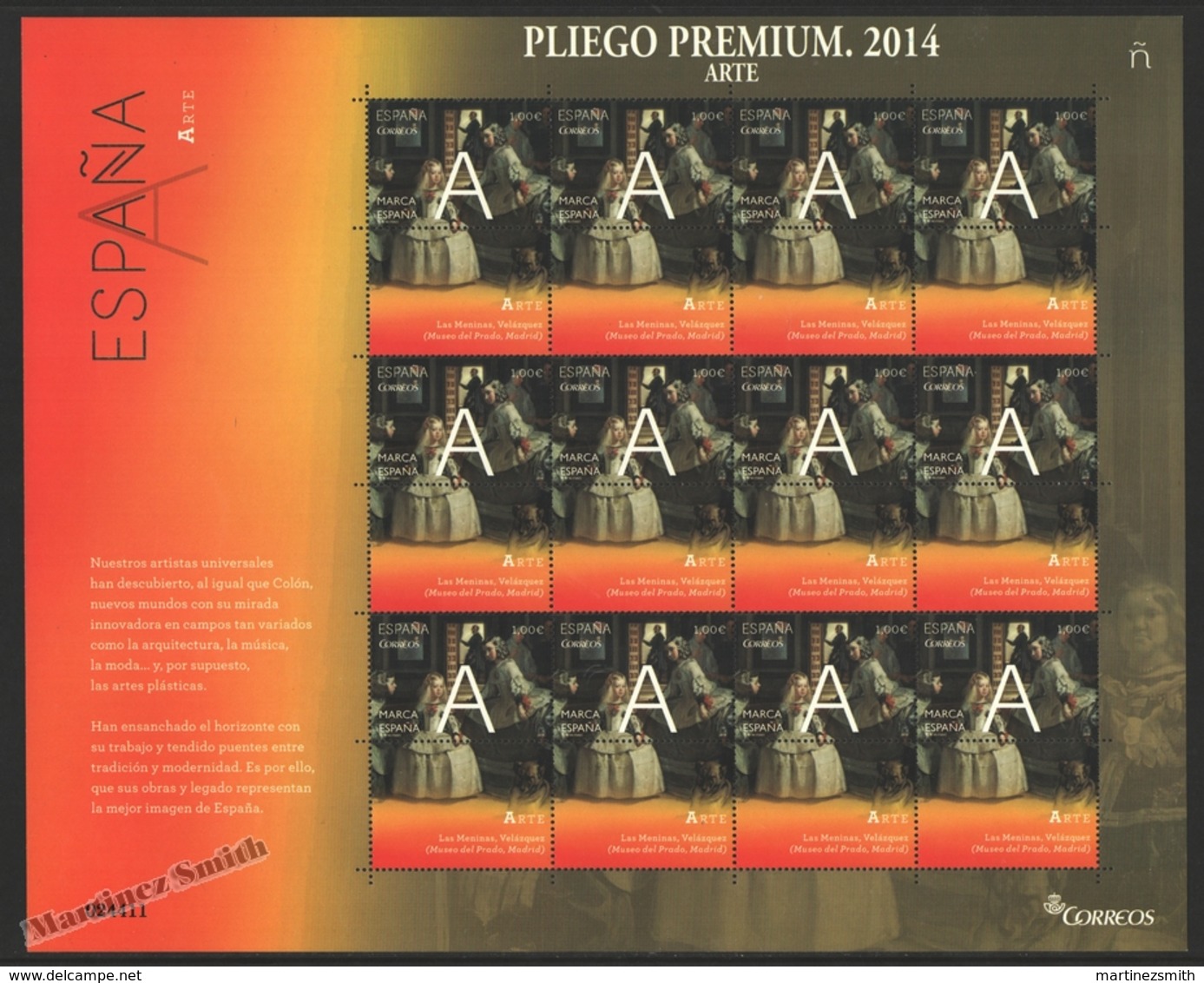 Espagne - Spain - España - Premium Sheet 2014 - 6 Sheets Letters Of Spain, ESPAÑA - MNH - Full Sheets