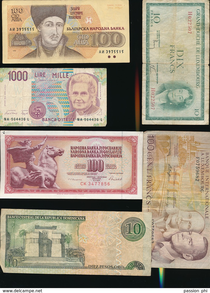 WORLD BANK NOTES SMALL SELECTION POOR QUALITY - Mezclas - Billetes