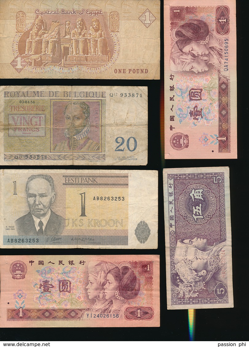 WORLD BANK NOTES SMALL SELECTION POOR QUALITY